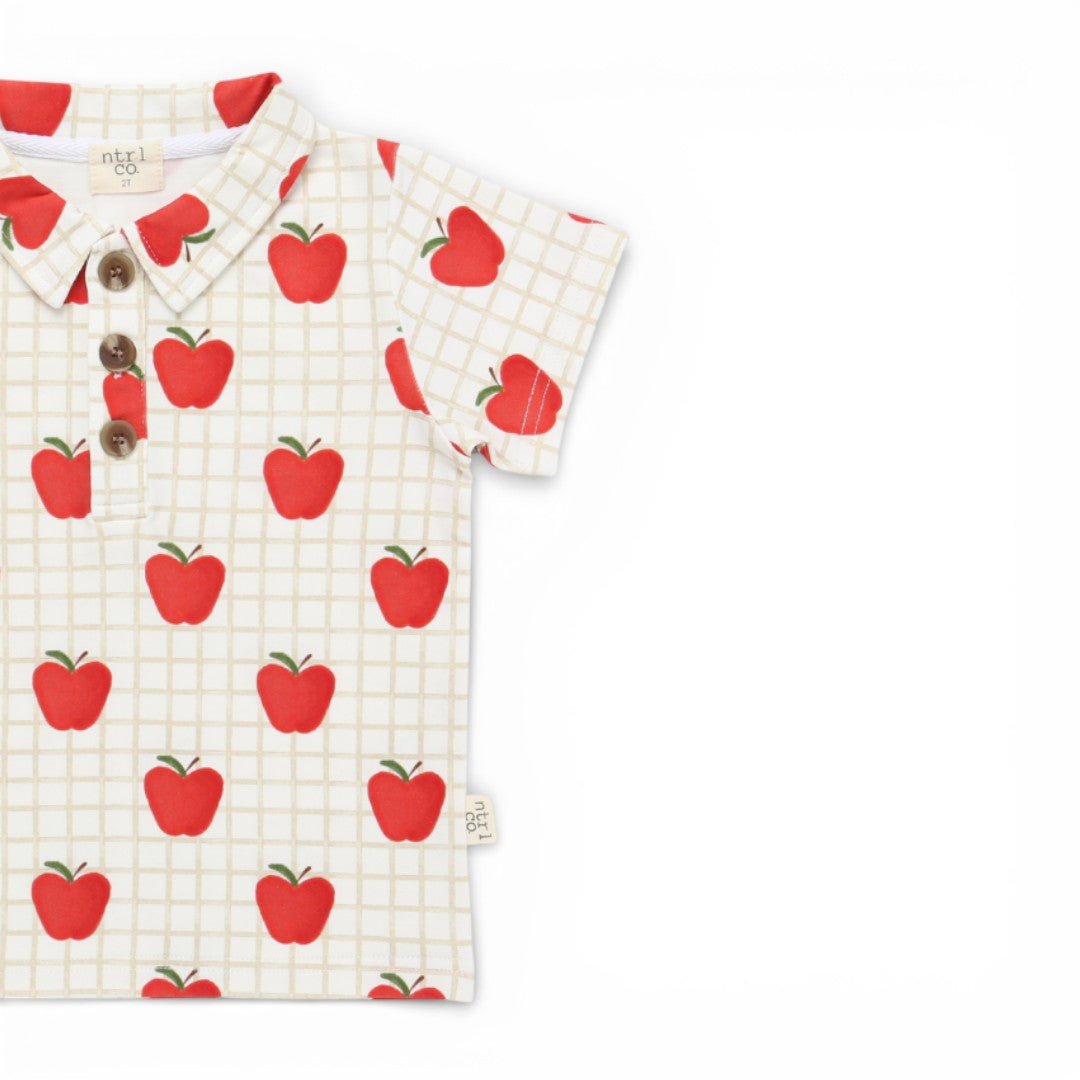 A+ Apples Short Sleeve Polo