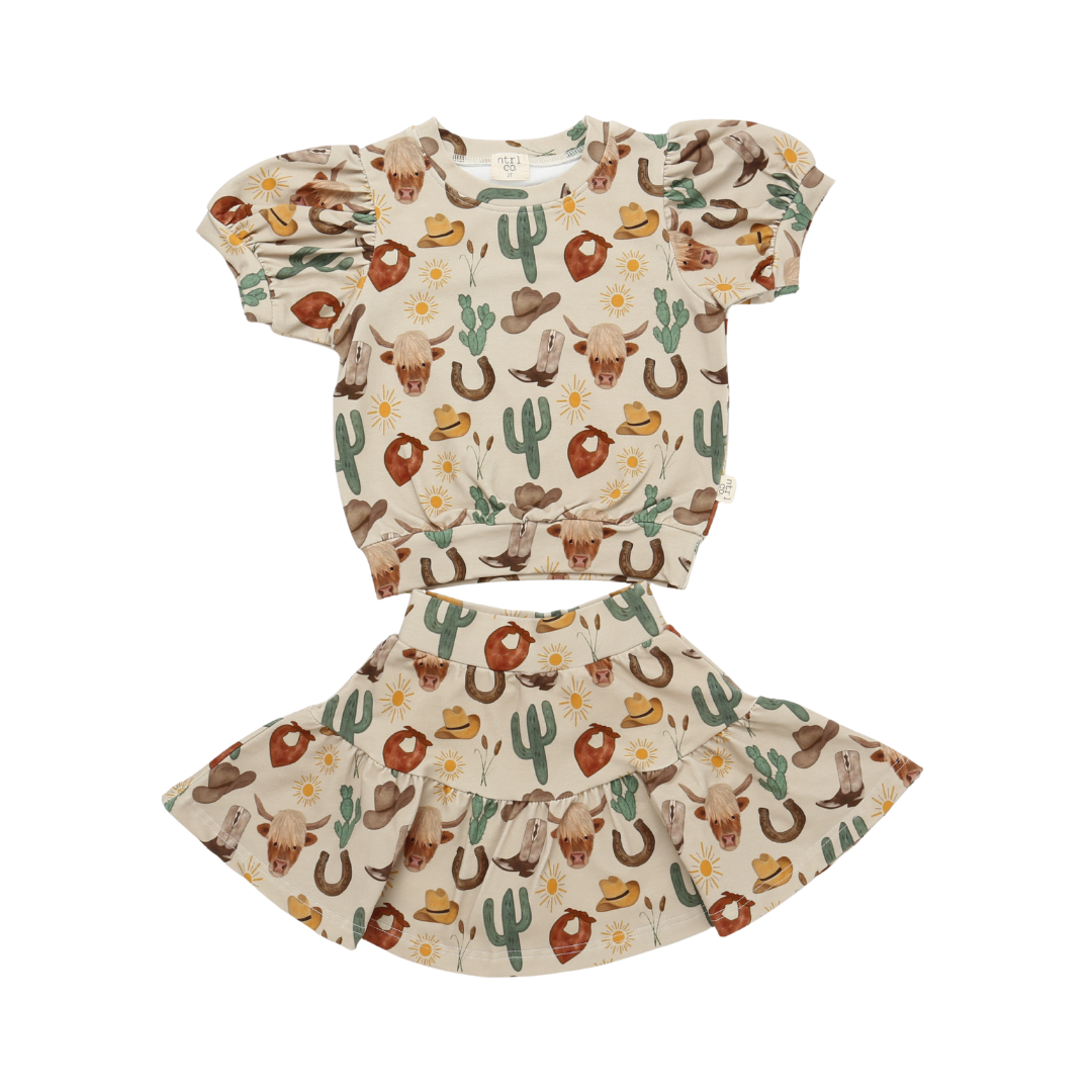 Wild West Twirl & Whirl Skirt Set