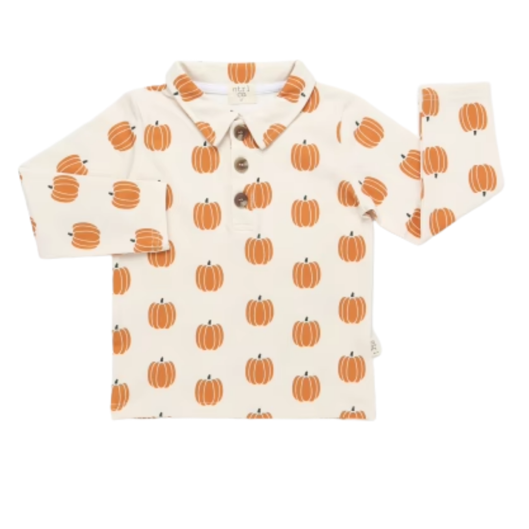 Lil' Pumpkin Long Sleeve Polo