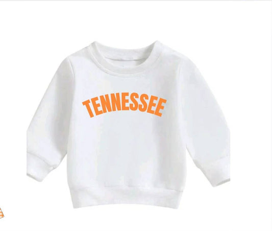 Tennessee White Crewneck Pullover