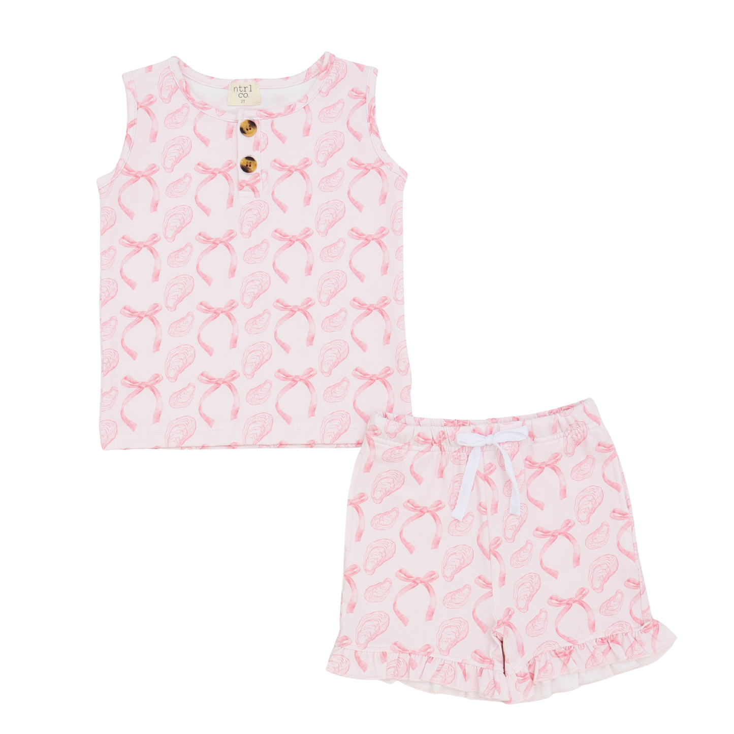 Seaside Ruffle Set | Southern Charm | Pink