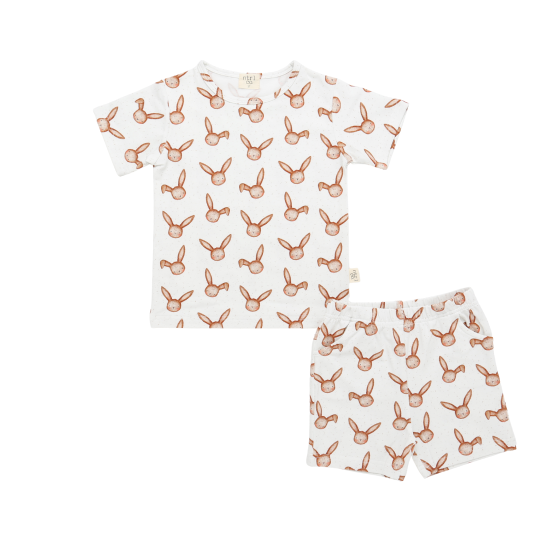 Hunny Bunny 2 Piece Short Set Pajamas