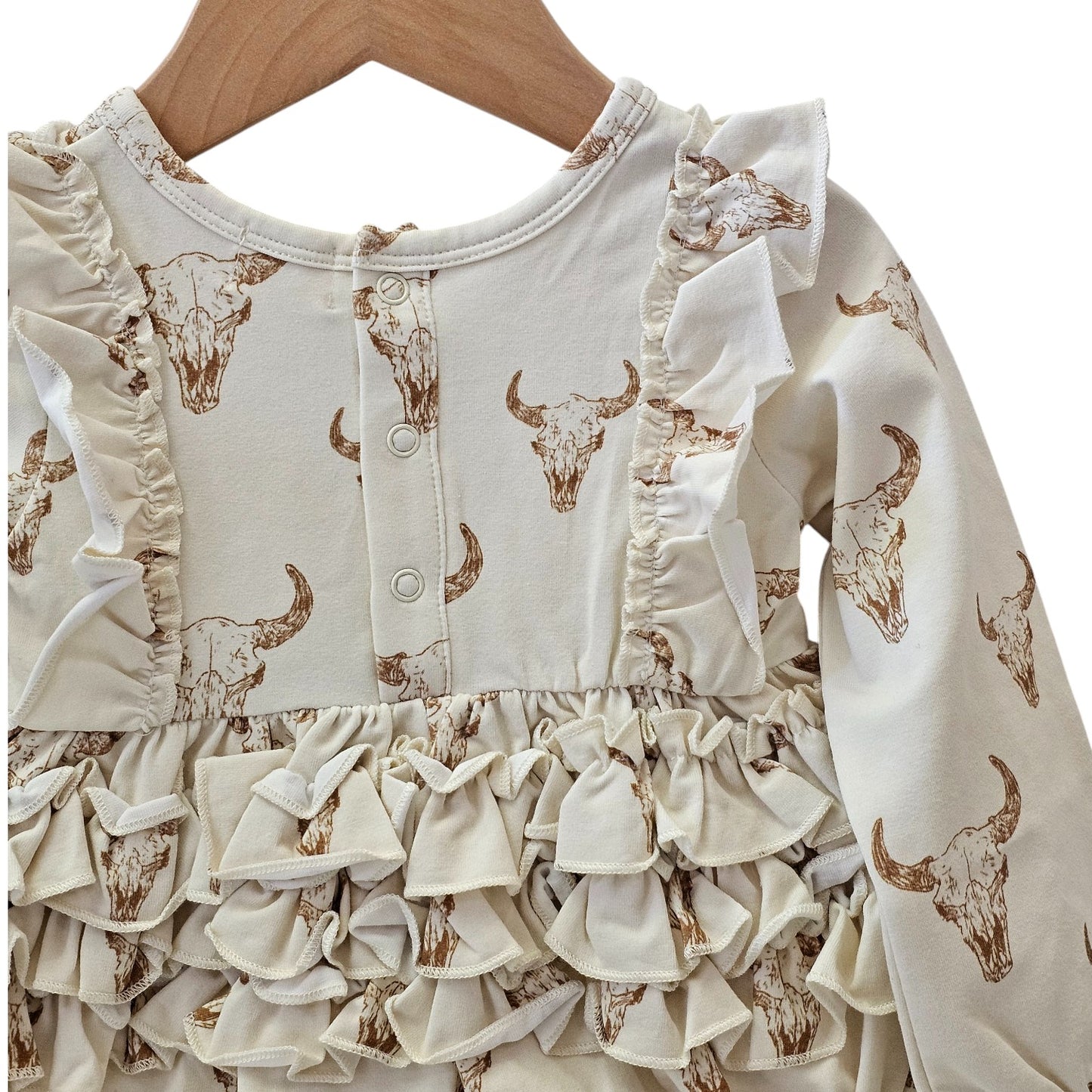 Little Longhorns Timeless Ruffle Bubble