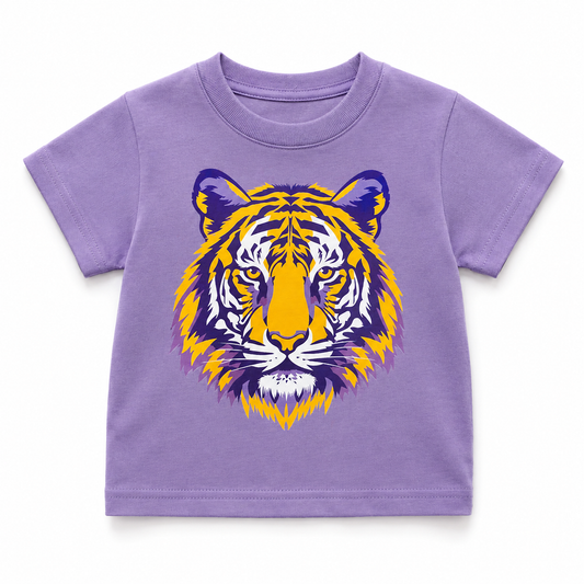 Purple & Gold Tiger Game Day Graphic Tee