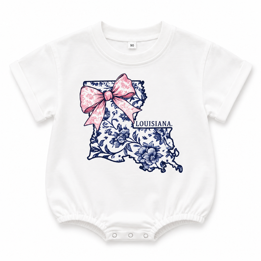 Louisiana Floral Bow Bubble