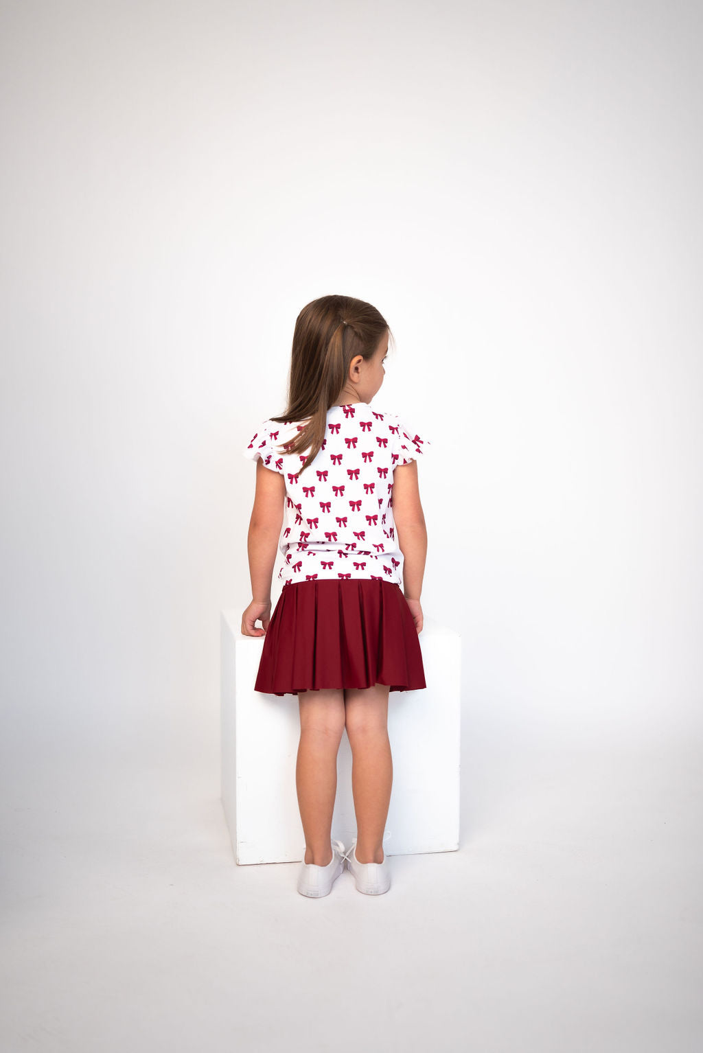 Ruffled Sleeve Chant & Cheer Set | Gameday | Crimson