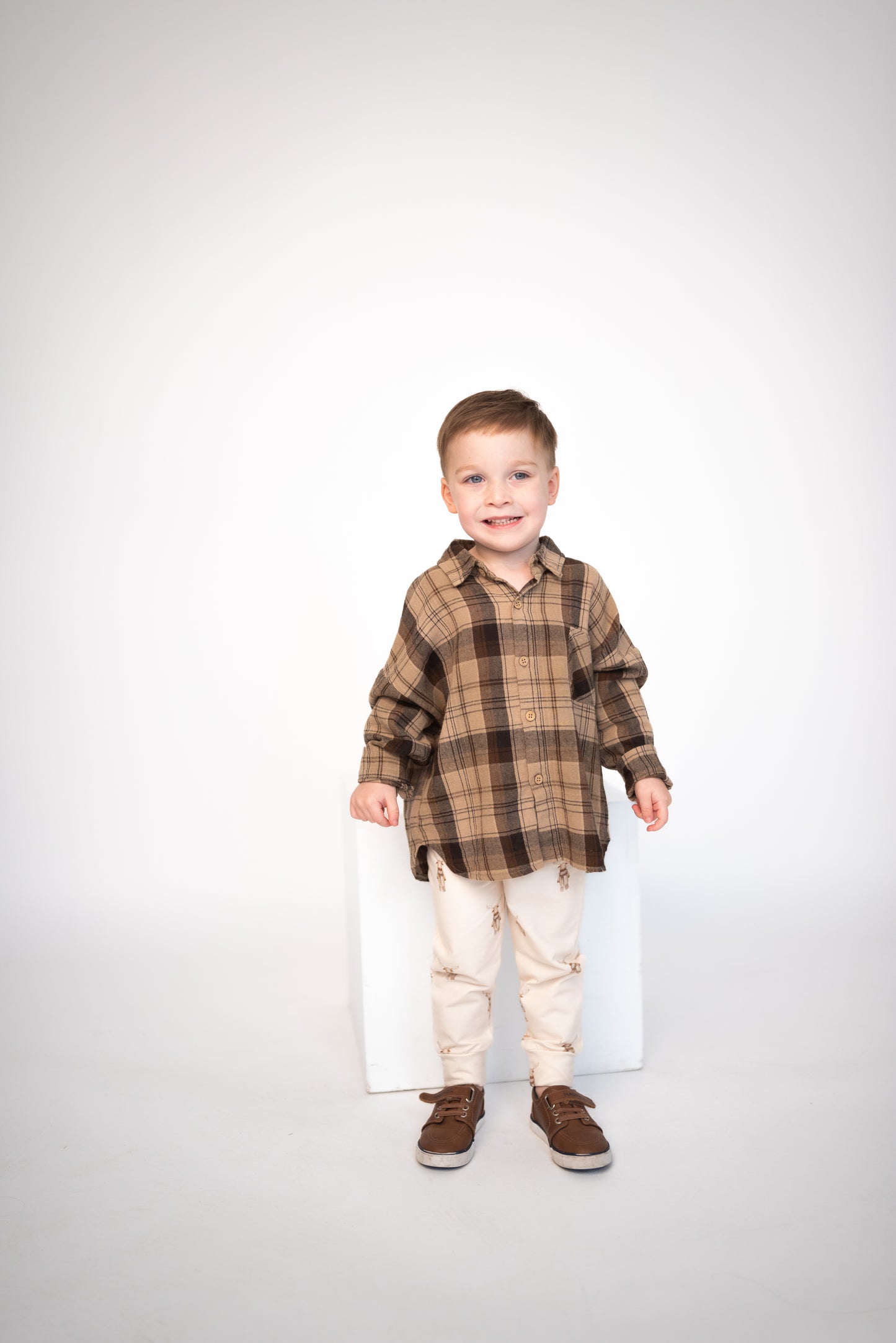 Button Up Flannel in Alpine Heritage Plaid