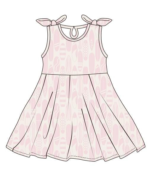 Tide With Love Sleeveless Twirl Dress | Surf's Up | Pink