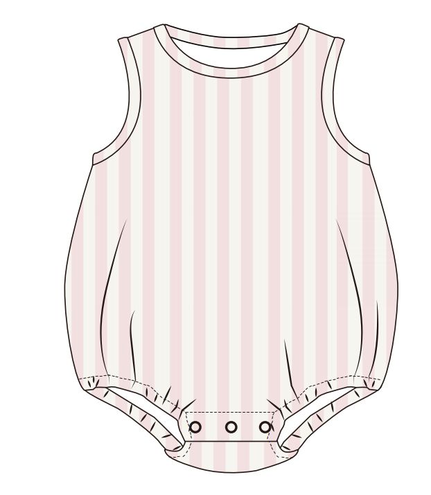 Surfside Sleeveless Bubble | Beach Lines | Pink