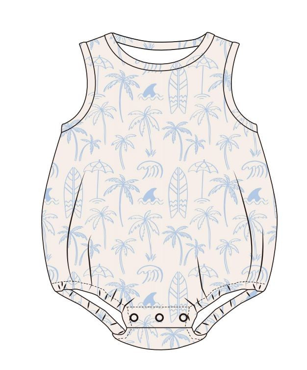 Surfside Sleeveless Bubble | Coastal Daze | Blue