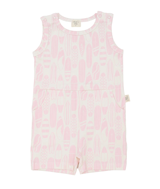 Coastal Cutie Romper| Surf's Up | Pink