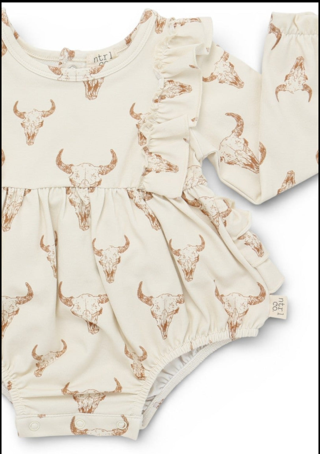 Little Longhorns Timeless Ruffle Bubble