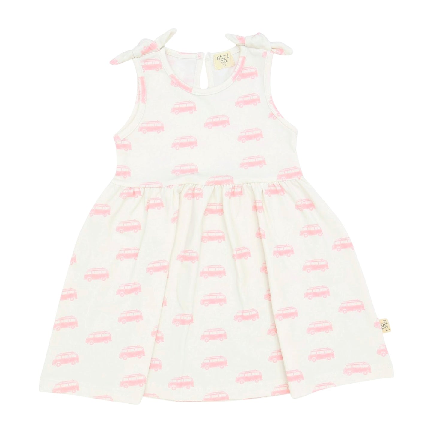 Tide With Love Sleeveless Twirl Dress | Vintage Vibes | Pink