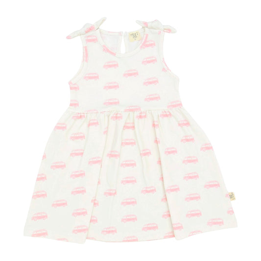 Tide With Love Sleeveless Twirl Dress | Vintage Vibes | Pink
