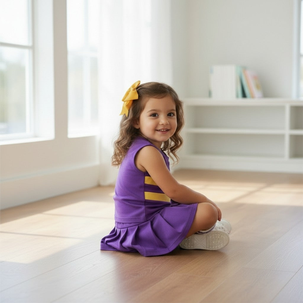 Purple & Gold Cheer Set