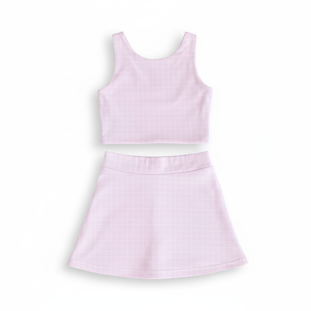 Tickled Pink – 2-Piece Activewear Set | Tank & Skort
