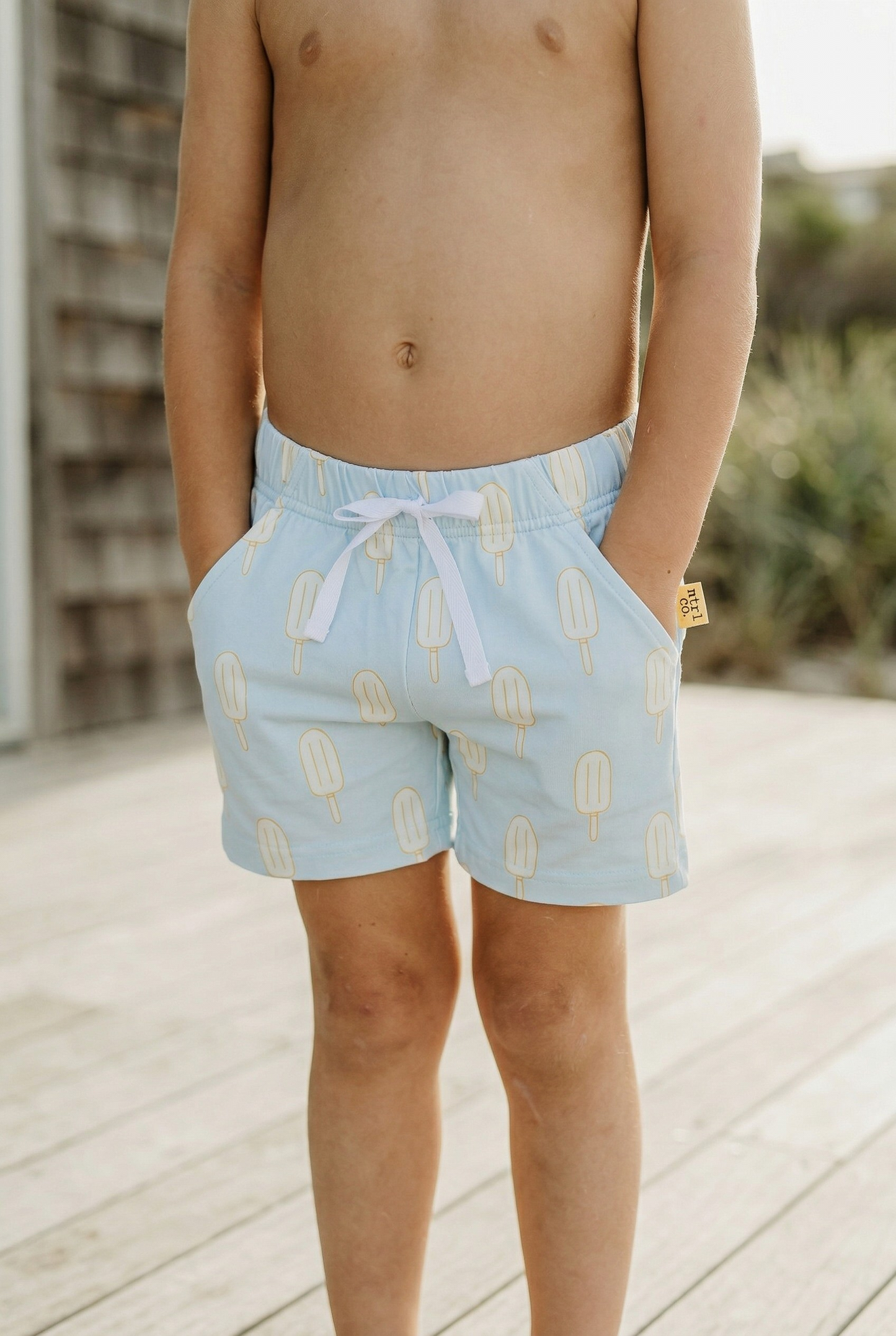 Tropical Splash – Swimsuit Trunks | Seaside Sweets | Blue