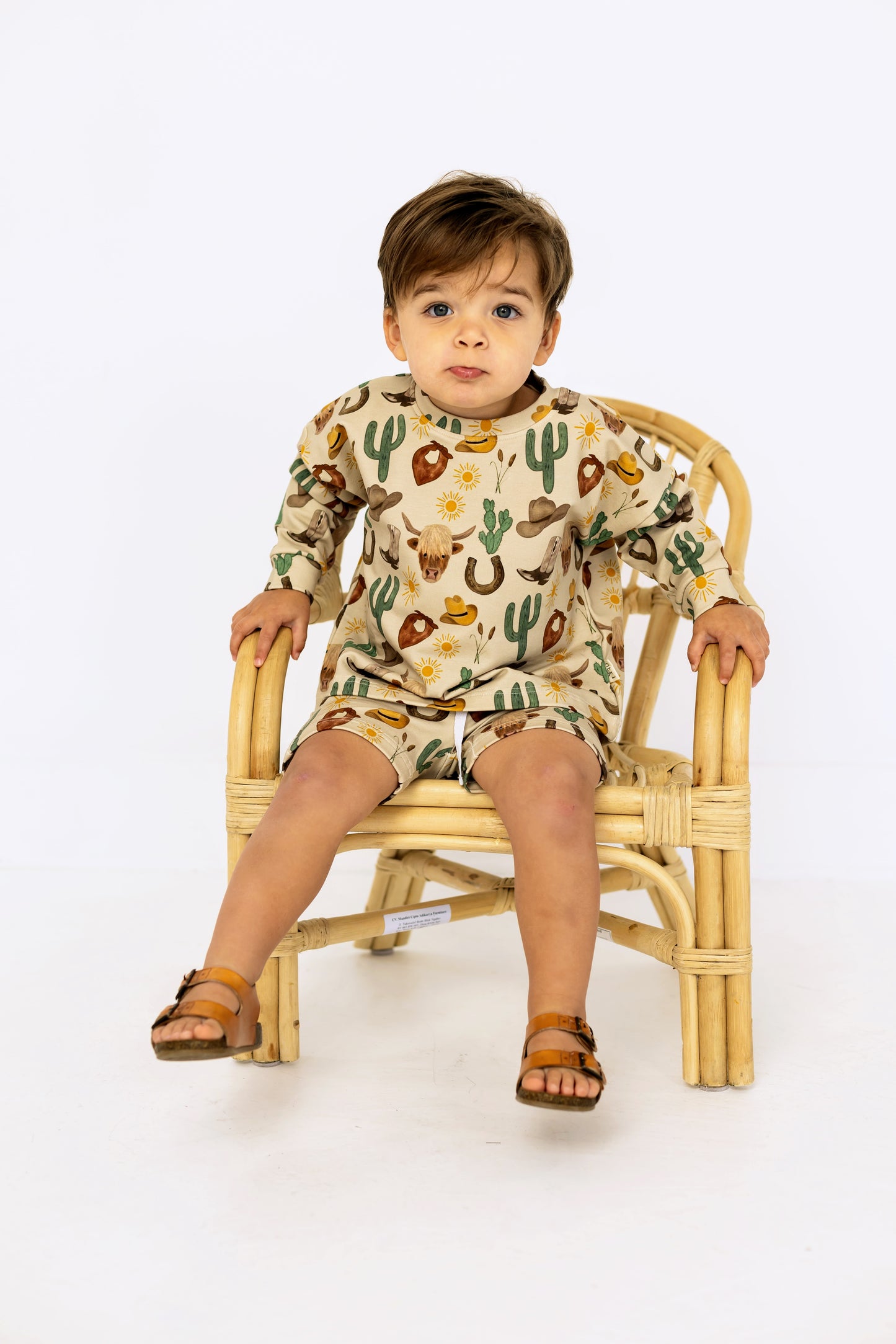 Wild West Sweatsuit Short Set