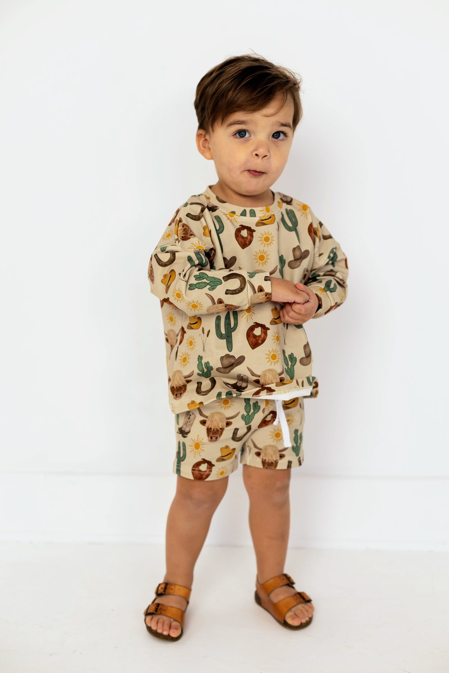 Wild West Sweatsuit Short Set