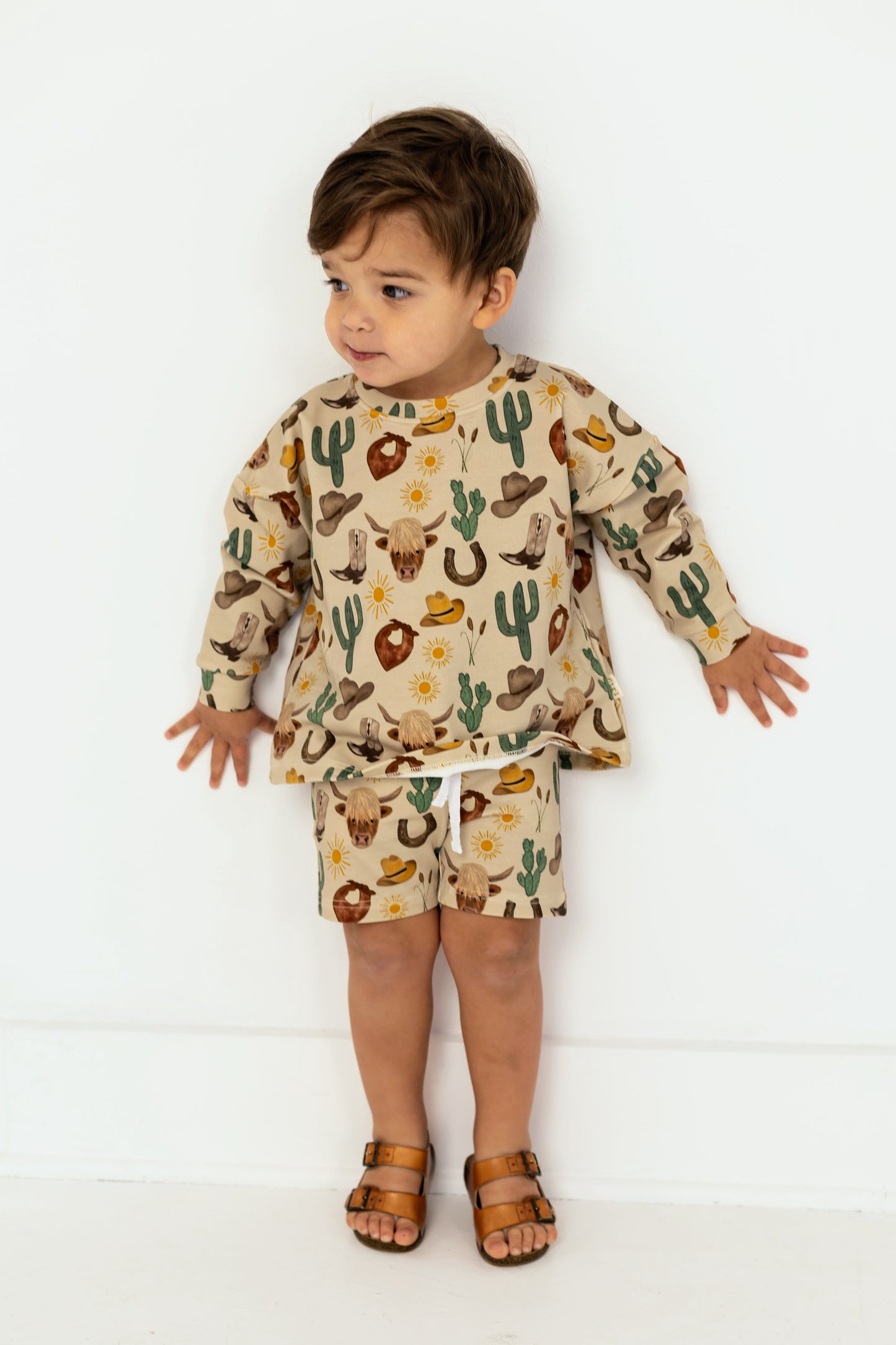 Wild West Sweatsuit Short Set