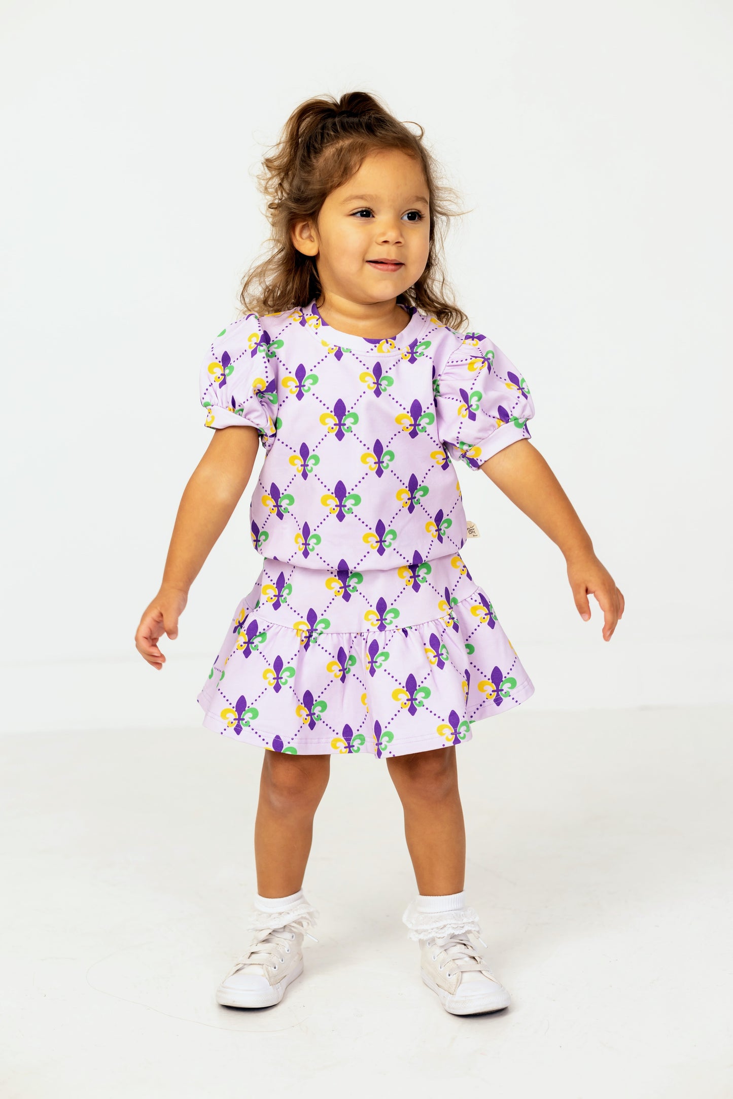 Fleur de Fun Whirl & Twirl Skirt Set | Mardi Gras