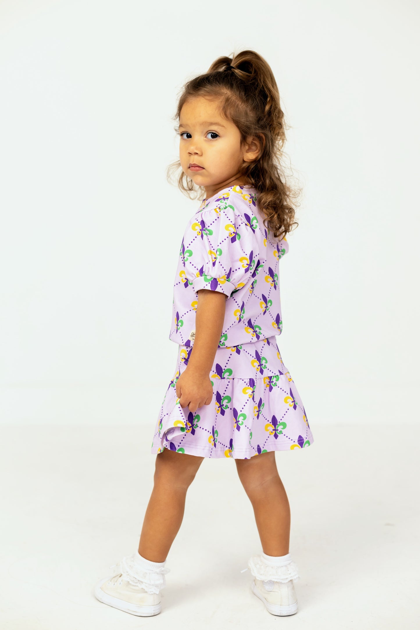 Fleur de Fun Whirl & Twirl Skirt Set | Mardi Gras