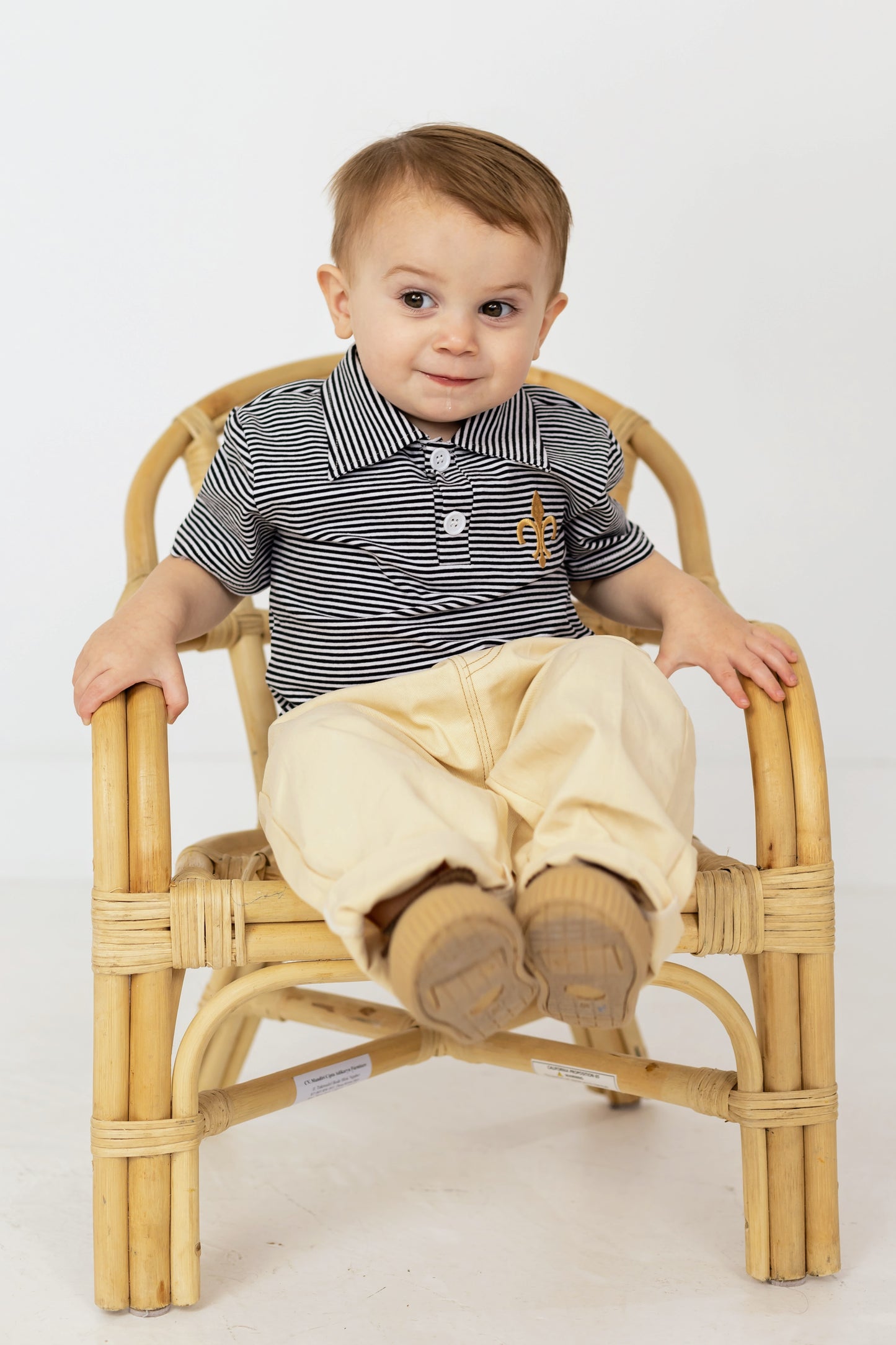 Gameday Polo Saints Stripes