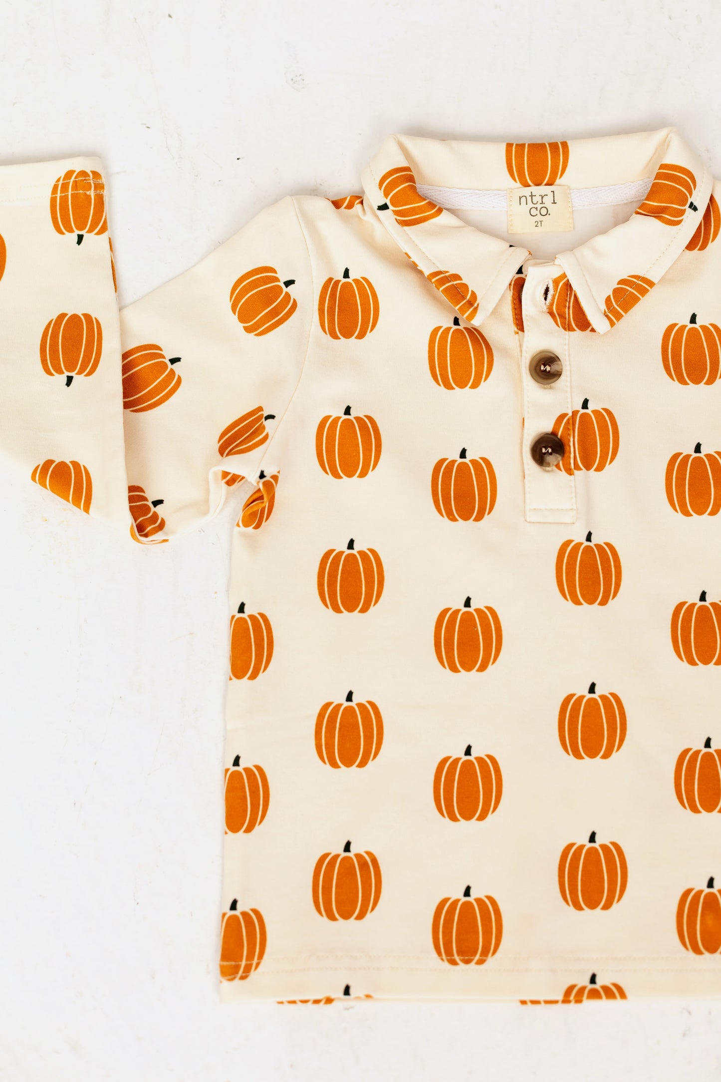 Lil' Pumpkin Long Sleeve Polo