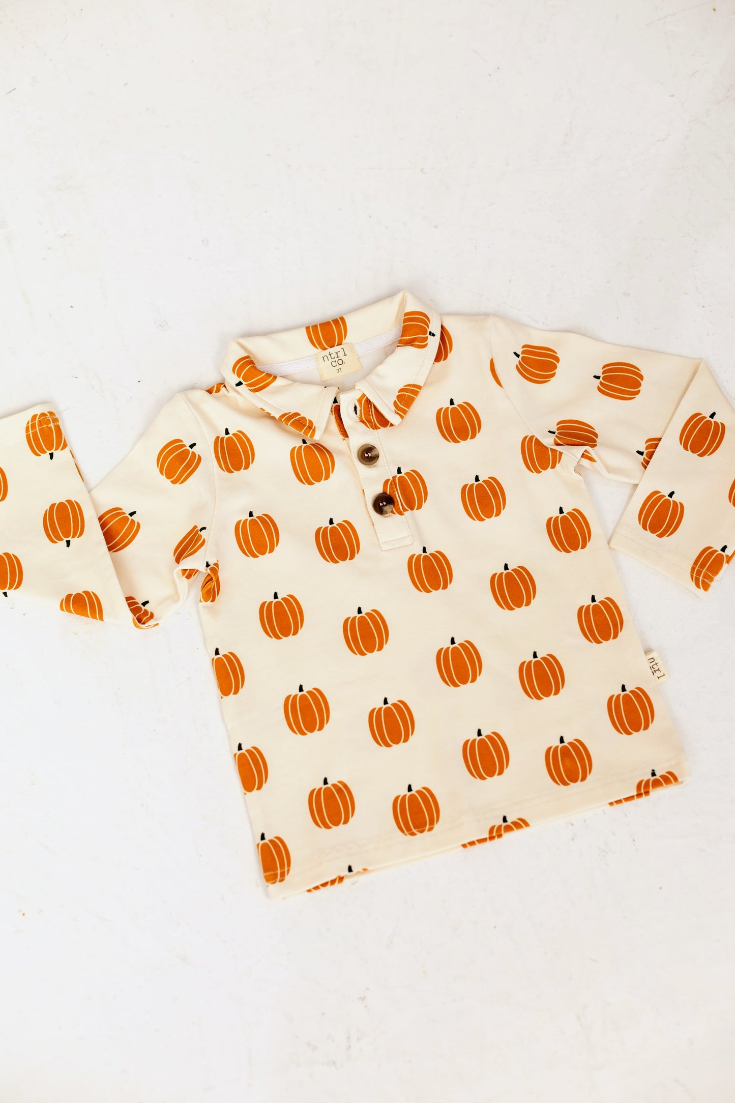 Lil' Pumpkin Long Sleeve Polo
