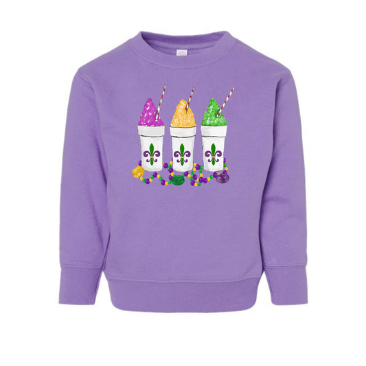 Mardi Gras Snowballs Crewneck Pullover