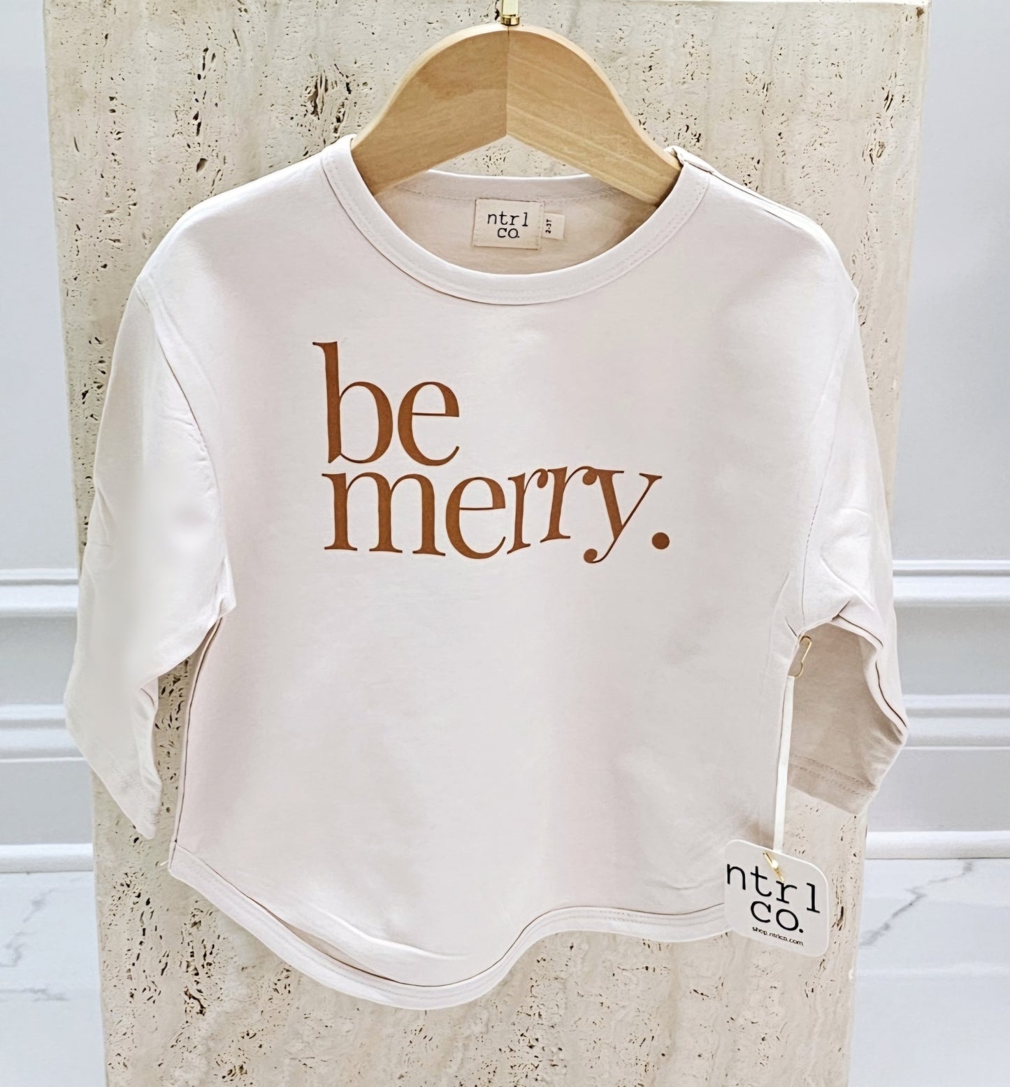 Be Merry Long Sleeve Holiday Tee