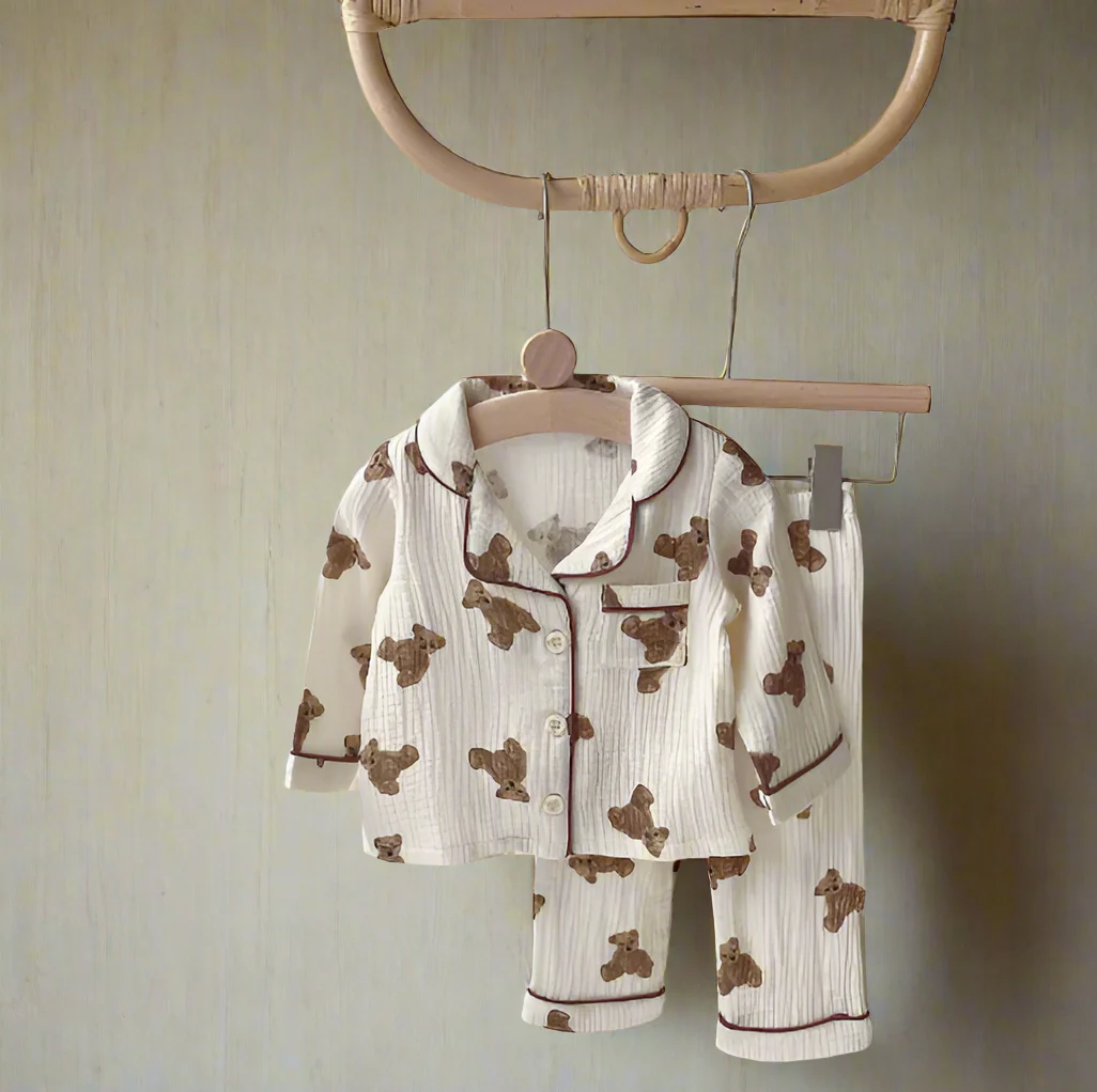 Teddy Pajama Long Set