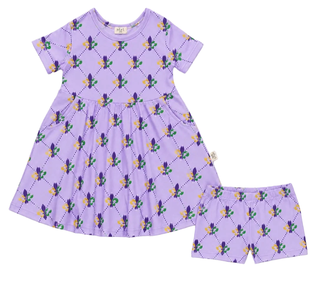 Fleur De Lis Twirl Dress Set