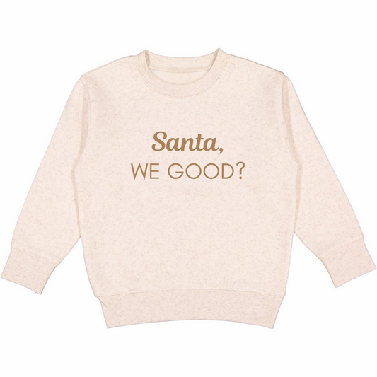 Santa, We Good? Fleece Sweatshirt