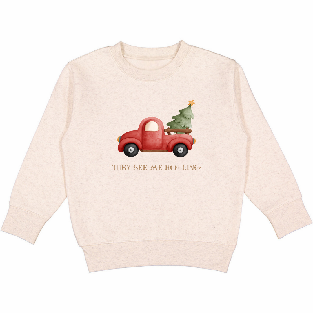 Christmas Rolling Fleece Sweatshirt