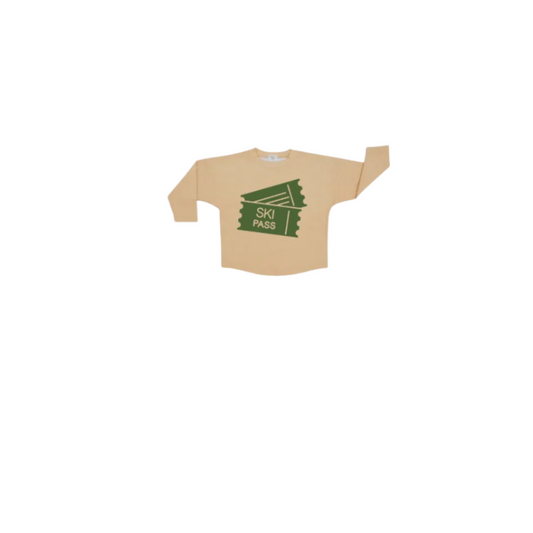 Snow Much Fun Long Sleeve Ski Pass Graphic Tee