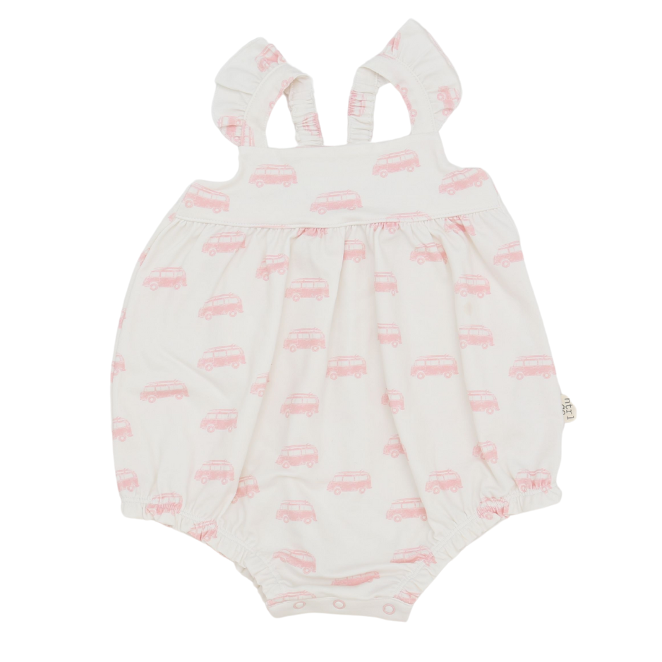 Seaside Ruffle Bubble| Vintage Vibes | Pink