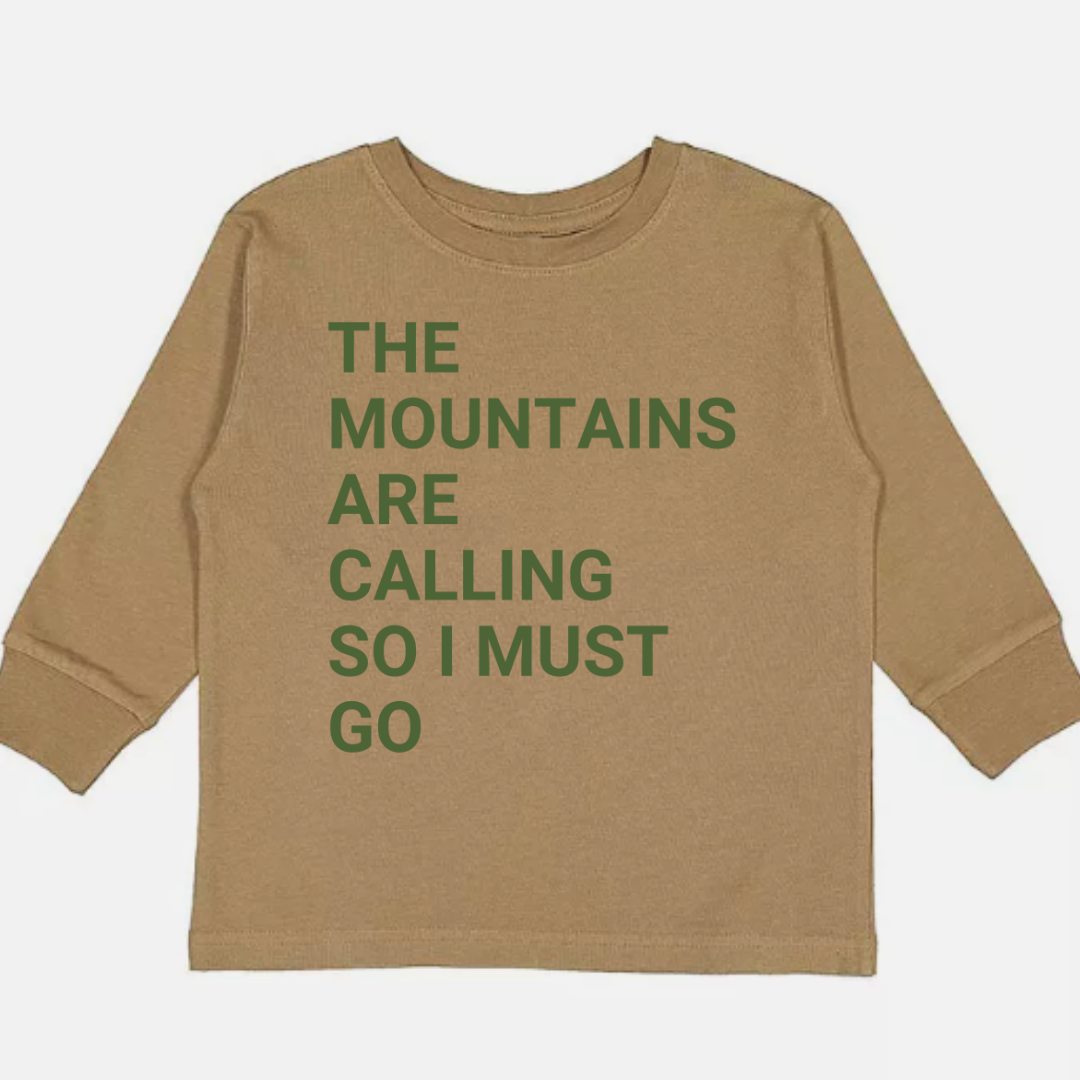 Snow Much Fun Long Sleeve Mountains Are Calling Graphic Tee
