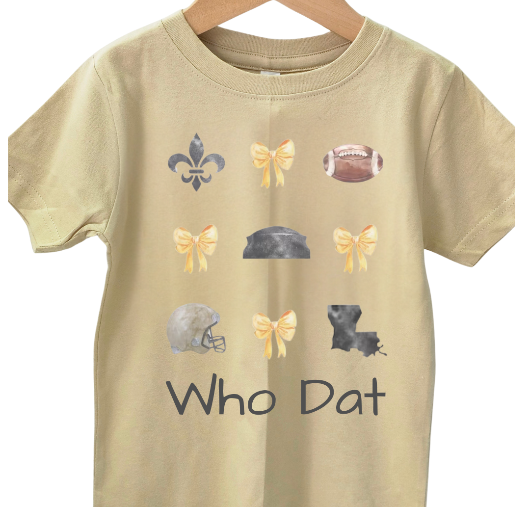 Who Dat Bows Graphic Tee