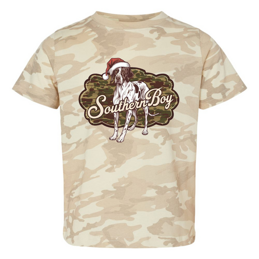 Southern Boy Christmas Graphic Camo Tee