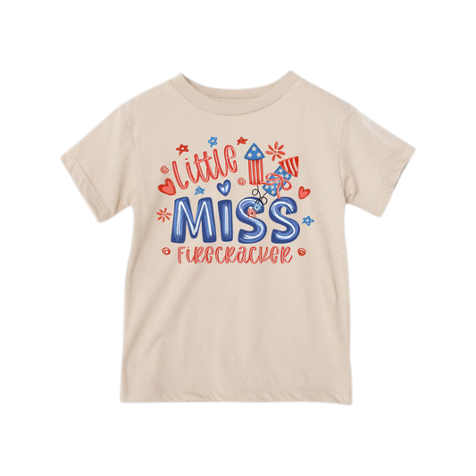 LITTLE MISS FIRECRACKER GRAPHIC TEE