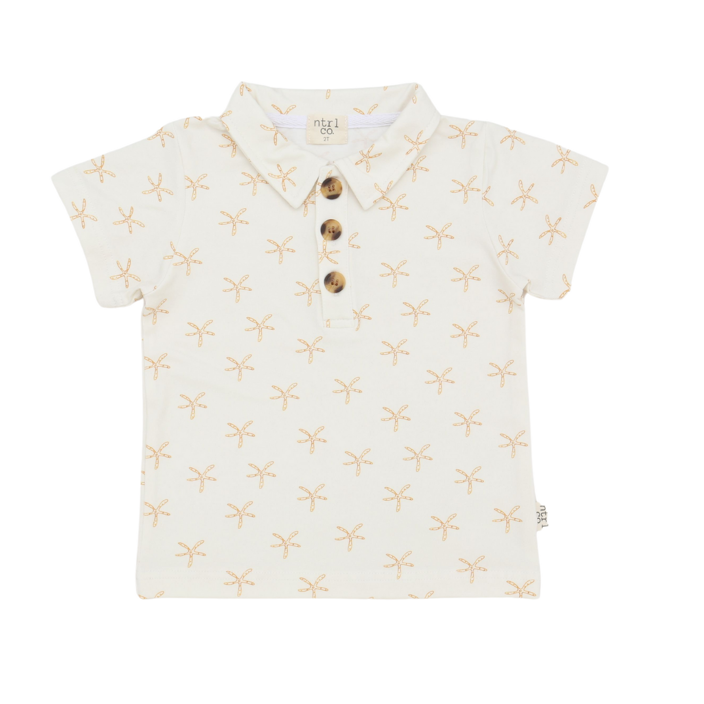 Coastal Polo | Starfish Tide | Tan