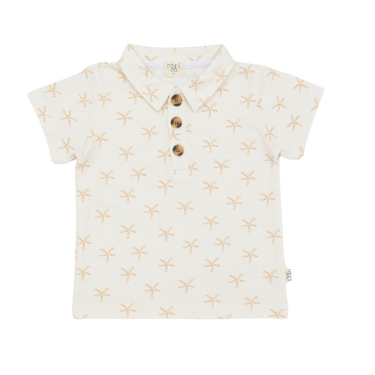Coastal Polo | Starfish Tide | Tan