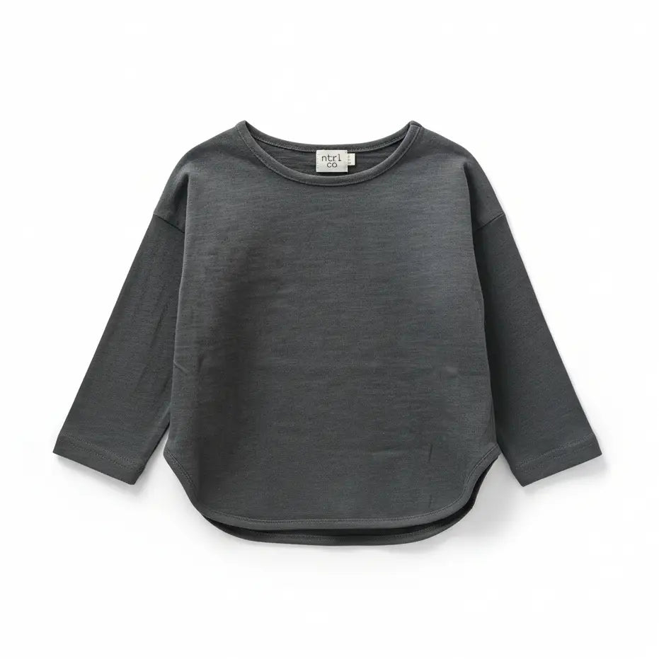 Long Sleeve Tee in Deep Autumn Evergreen | Sustainable | Fall
