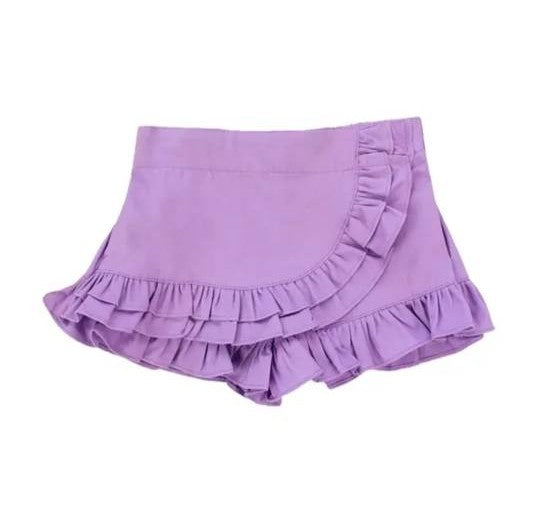 Ruffled Wrap Skort