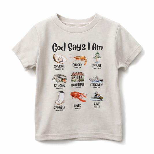 God Says Cajun Graphic Tee