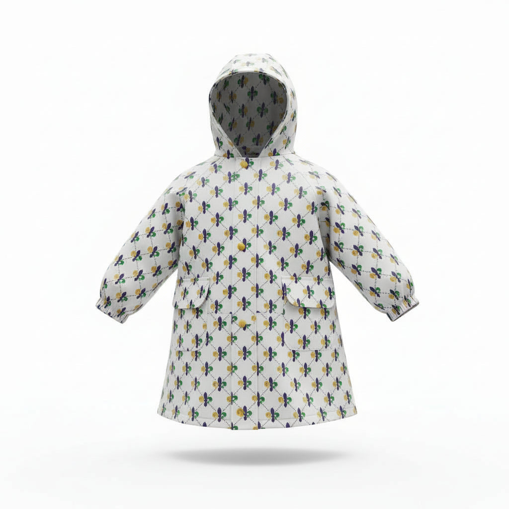 "Fleur de Fun" Raincoat & Matching Storage Bag