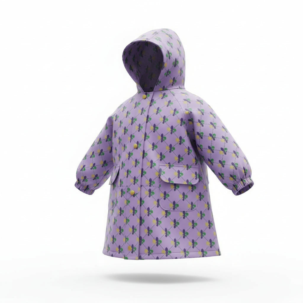 "Fleur de Fun" Raincoat & Matching Storage Bag