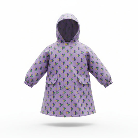 "Fleur de Fun" Raincoat & Matching Storage Bag