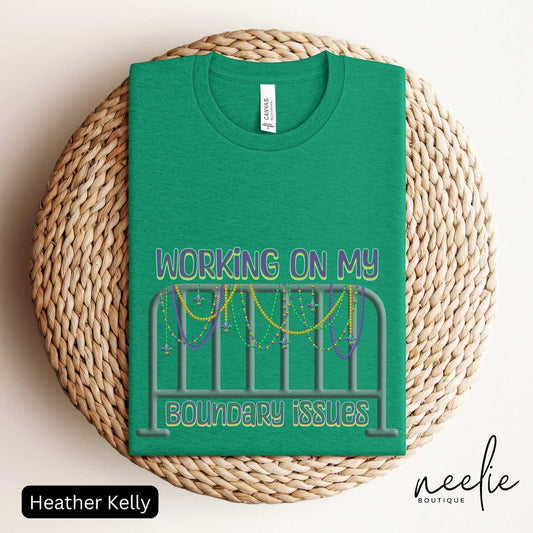 Working on My Boundary Issues Graphic Tee